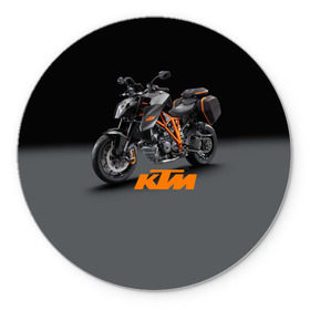 Коврик круглый с принтом KTM 4 в Санкт-Петербурге, резина и полиэстер | круглая форма, изображение наносится на всю лицевую часть | Тематика изображения на принте: ktm | moto | катээм | ктм | мото | мотоцикл | мотоциклы