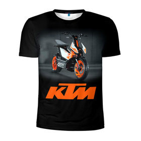 Мужская футболка 3D спортивная с принтом KTM 2 в Санкт-Петербурге, 100% полиэстер с улучшенными характеристиками | приталенный силуэт, круглая горловина, широкие плечи, сужается к линии бедра | ktm | moto | катээм | ктм | мото | мотоцикл | мотоциклы
