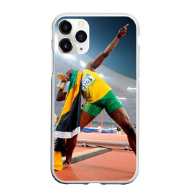 Чехол для iPhone 11 Pro матовый с принтом Болт в Санкт-Петербурге, Силикон |  | bolt | атлетика | бег | олимпиада | усэйн