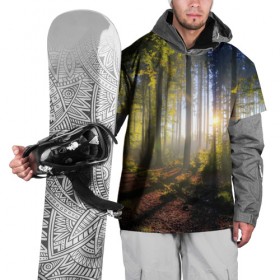Накидка на куртку 3D с принтом Утро в лесу в Санкт-Петербурге, 100% полиэстер |  | Тематика изображения на принте: bright | fog | forest | morning | sun | tree | trees | дерево | деревья | лес | солнце | туман | утро | яркое