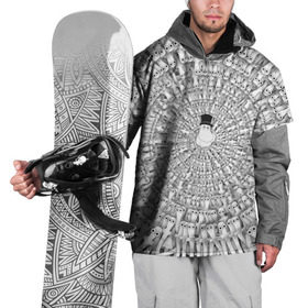 Накидка на куртку 3D с принтом Хатифнатты в Санкт-Петербурге, 100% полиэстер |  | Тематика изображения на принте: moomins | мумми тролль | папа