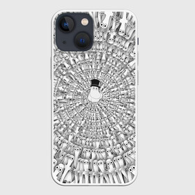 Чехол для iPhone 13 mini с принтом Хатифнатты в Санкт-Петербурге,  |  | moomins | мумми тролль | папа