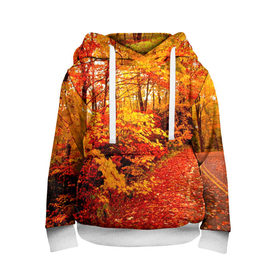 Детская толстовка 3D с принтом Осень в Санкт-Петербурге, 100% полиэстер | двухслойный капюшон со шнурком для регулировки, мягкие манжеты на рукавах и по низу толстовки, спереди карман-кенгуру с мягким внутренним слоем | autumn | bright | colors | forest | paint | trees | деревья | краски | лес | осень | цвета | яркие