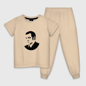 Детская пижама хлопок с принтом Муслим Магомаев в Санкт-Петербурге, 100% хлопок |  брюки и футболка прямого кроя, без карманов, на брюках мягкая резинка на поясе и по низу штанин
 | 