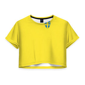 Женская футболка 3D укороченная с принтом Ибрагимович в Санкт-Петербурге, 100% полиэстер | круглая горловина, длина футболки до линии талии, рукава с отворотами | златан | манчестер | мю | футбол | швеция | юнайтед