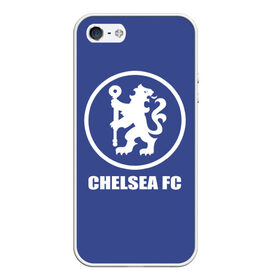 Чехол для iPhone 5/5S матовый с принтом Chelsea FC в Санкт-Петербурге, Силикон | Область печати: задняя сторона чехла, без боковых панелей | chelsea | англия | премьер лига | фанат | футбол | футболист | челси