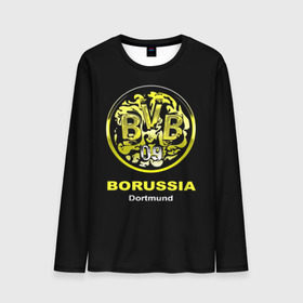 Мужской лонгслив 3D с принтом Borussia Dortmund в Санкт-Петербурге, 100% полиэстер | длинные рукава, круглый вырез горловины, полуприлегающий силуэт | боруссия | дортмунд