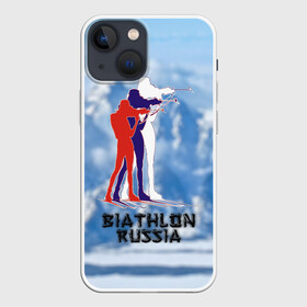 Чехол для iPhone 13 mini с принтом Biathlon russia в Санкт-Петербурге,  |  | биатлон