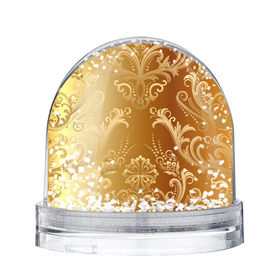 Снежный шар с принтом Золотой пассаж в Санкт-Петербурге, Пластик | Изображение внутри шара печатается на глянцевой фотобумаге с двух сторон | vppd | золото | премиум | эксклюзив