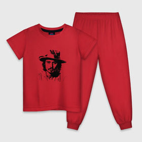 Детская пижама хлопок с принтом джони депп в Санкт-Петербурге, 100% хлопок |  брюки и футболка прямого кроя, без карманов, на брюках мягкая резинка на поясе и по низу штанин
 | депп | джони | джонни