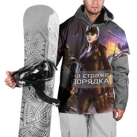 Накидка на куртку 3D с принтом На страже порядка в Санкт-Петербурге, 100% полиэстер |  | Тематика изображения на принте: 