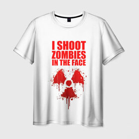 Мужская футболка 3D с принтом The Walking Dead в Санкт-Петербурге, 100% полиэфир | прямой крой, круглый вырез горловины, длина до линии бедер | 