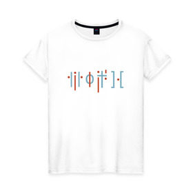 Женская футболка хлопок с принтом Twenty One Pilots в Санкт-Петербурге, 100% хлопок | прямой крой, круглый вырез горловины, длина до линии бедер, слегка спущенное плечо | 