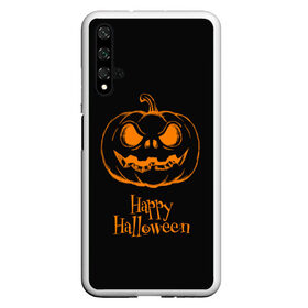 Чехол для Honor 20 с принтом Halloween в Санкт-Петербурге, Силикон | Область печати: задняя сторона чехла, без боковых панелей | Тематика изображения на принте: cat | dark | halloween | вамп | вампир | ведьма | готика | кот | кошка | магия | ночь | тыква | хэллоуин