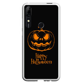 Чехол для Honor P Smart Z с принтом Halloween в Санкт-Петербурге, Силикон | Область печати: задняя сторона чехла, без боковых панелей | Тематика изображения на принте: cat | dark | halloween | вамп | вампир | ведьма | готика | кот | кошка | магия | ночь | тыква | хэллоуин