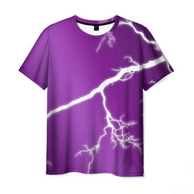 Мужская футболка 3D с принтом cs:go - Lightning strike в Санкт-Петербурге, 100% полиэфир | прямой крой, круглый вырез горловины, длина до линии бедер | cs | csgo | lightning strike | го | кс | удар молнии