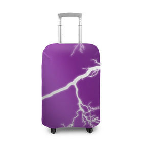 Чехол для чемодана 3D с принтом cs:go - Lightning strike в Санкт-Петербурге, 86% полиэфир, 14% спандекс | двустороннее нанесение принта, прорези для ручек и колес | cs | csgo | lightning strike | го | кс | удар молнии