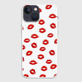 Чехол для iPhone 13 mini с принтом Поцелуйчики в Санкт-Петербурге,  |  | background | bride | corporate | groom | kiss | lips | wedding | губы | жених | корпоративный | любимая | любимый | любовь | невеста | поцелуй | свадьба | страсть | фон