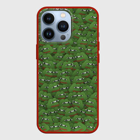 Чехол для iPhone 13 Pro с принтом Грустные лягушки в Санкт-Петербурге,  |  | frog | mem | sad | мем