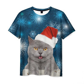 Мужская футболка 3D с принтом Праздничная пара 2 в Санкт-Петербурге, 100% полиэфир | прямой крой, круглый вырез горловины, длина до линии бедер | кот | котики | любовь | парные | праздники | собаки