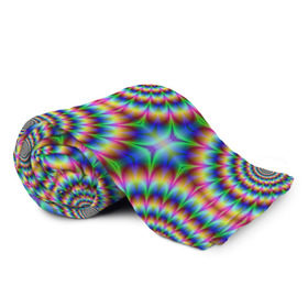 Плед 3D с принтом Grazy fractal в Санкт-Петербурге, 100% полиэстер | закругленные углы, все края обработаны. Ткань не мнется и не растягивается | fraktal | luxury | premium | vip | премиум | фрактал | эксклюзив