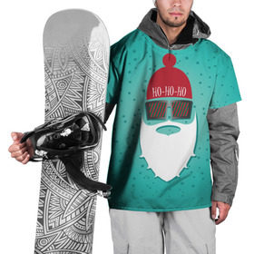 Накидка на куртку 3D с принтом Санта хипстер в Санкт-Петербурге, 100% полиэстер |  | Тематика изображения на принте: борода | дед мороз | новый год | подарок на новый год | санта | санта хипстер | снег | снежинки | хипстер