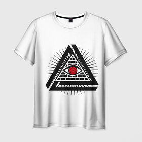 Мужская футболка 3D с принтом illuminate в Санкт-Петербурге, 100% полиэфир | прямой крой, круглый вырез горловины, длина до линии бедер | 
