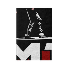 Обложка для паспорта матовая кожа с принтом Майкл Джексон в Санкт-Петербурге, натуральная матовая кожа | размер 19,3 х 13,7 см; прозрачные пластиковые крепления | michael jackson | mj | король | майкл джексон | поп музыка