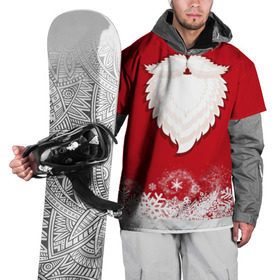 Накидка на куртку 3D с принтом Дед мороз в Санкт-Петербурге, 100% полиэстер |  | christmas | new year | дед мороз | новогодний | рождество | санта клаус