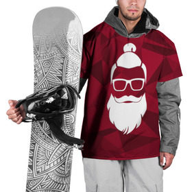 Накидка на куртку 3D с принтом Санта хипстер в Санкт-Петербурге, 100% полиэстер |  | Тематика изображения на принте: 2017 | борода | дед мороз | новый год | подарок на новый год | санта | санта хипстер | снег | снежинки | хипстер