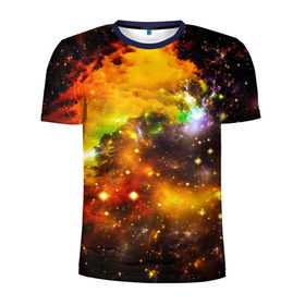 Мужская футболка 3D спортивная с принтом Восхитительный космос в Санкт-Петербурге, 100% полиэстер с улучшенными характеристиками | приталенный силуэт, круглая горловина, широкие плечи, сужается к линии бедра | Тематика изображения на принте: вселенная | галактика | звёзды | космическое пространство | космос | созвездие