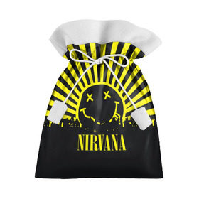 Подарочный 3D мешок с принтом Nirvana в Санкт-Петербурге, 100% полиэстер | Размер: 29*39 см | Тематика изображения на принте: cobain | kurt | кобейн | курт | нирвана