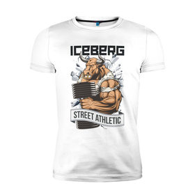 Мужская футболка премиум с принтом Bull 3 | Iceberg в Санкт-Петербурге, 92% хлопок, 8% лайкра | приталенный силуэт, круглый вырез ворота, длина до линии бедра, короткий рукав | animals | iceberg | icebergstyle | youtube
