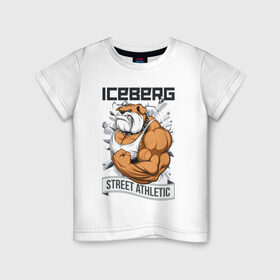 Детская футболка хлопок с принтом Dog 2 | Iceberg в Санкт-Петербурге, 100% хлопок | круглый вырез горловины, полуприлегающий силуэт, длина до линии бедер | animals | iceberg | icebergstyle | youtube