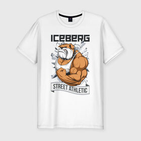Мужская футболка премиум с принтом Dog 2 | Iceberg в Санкт-Петербурге, 92% хлопок, 8% лайкра | приталенный силуэт, круглый вырез ворота, длина до линии бедра, короткий рукав | animals | iceberg | icebergstyle | youtube