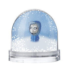 Снежный шар с принтом Sans в Санкт-Петербурге, Пластик | Изображение внутри шара печатается на глянцевой фотобумаге с двух сторон | Тематика изображения на принте: new year | sans | santa | undertale | зима | нг | новый год | санта | снег