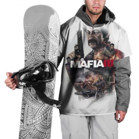 Накидка на куртку 3D с принтом Mafia 3 в Санкт-Петербурге, 100% полиэстер |  | Тематика изображения на принте: 