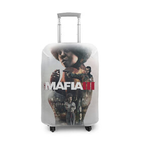 Чехол для чемодана 3D с принтом Mafia 3 в Санкт-Петербурге, 86% полиэфир, 14% спандекс | двустороннее нанесение принта, прорези для ручек и колес | gta | mafia | гта | мафия