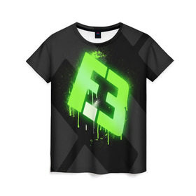 Женская футболка 3D с принтом cs:go - Flipsid3 (Black collection) в Санкт-Петербурге, 100% полиэфир ( синтетическое хлопкоподобное полотно) | прямой крой, круглый вырез горловины, длина до линии бедер | cs | csgo | flipsid3 | го | кс