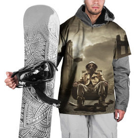 Накидка на куртку 3D с принтом Каменные джунги в Санкт-Петербурге, 100% полиэстер |  | атака | выжить | газ | герой | новинки | оружие | противогаз | радиация | химическая