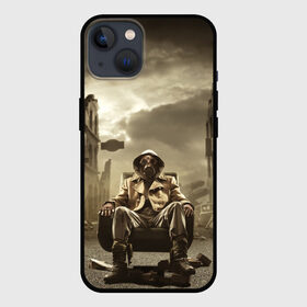 Чехол для iPhone 13 с принтом Каменные джунги в Санкт-Петербурге,  |  | атака | выжить | газ | герой | новинки | оружие | противогаз | радиация | химическая