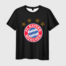 Мужская футболка 3D с принтом Bayern в Санкт-Петербурге, 100% полиэфир | прямой крой, круглый вырез горловины, длина до линии бедер | bayern | football | бавария | бундеслига | немецкий чемпионат | футбол