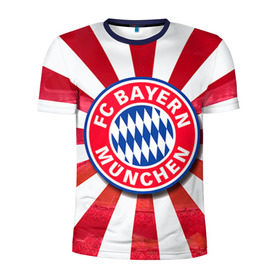 Мужская футболка 3D спортивная с принтом Bayern в Санкт-Петербурге, 100% полиэстер с улучшенными характеристиками | приталенный силуэт, круглая горловина, широкие плечи, сужается к линии бедра | bayern | football | бавария | бундеслига | немецкий чемпионат | футбол