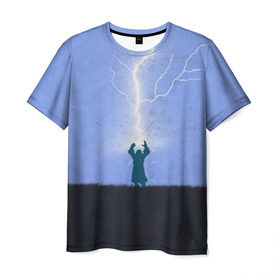 Мужская футболка 3D с принтом Zeus в Санкт-Петербурге, 100% полиэфир | прямой крой, круглый вырез горловины, длина до линии бедер | dota | dota 2 | zeus | дота | зевс