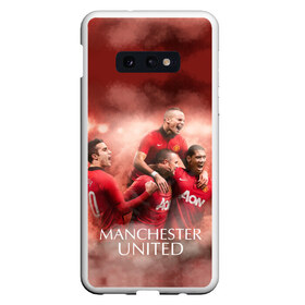 Чехол для Samsung S10E с принтом Manchester United в Санкт-Петербурге, Силикон | Область печати: задняя сторона чехла, без боковых панелей | manchester united