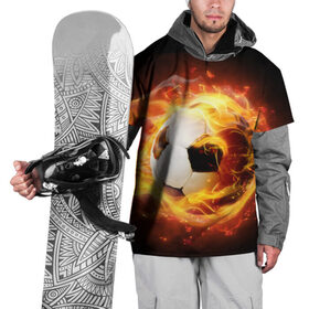 Накидка на куртку 3D с принтом Огненная стихия в Санкт-Петербурге, 100% полиэстер |  | fire | luxury | premium | vip | vppdgryphon | костер | огненная стихия | огонь | пожар | премиум | эксклюзив