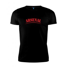 Мужская футболка премиум с принтом Arsenal в Санкт-Петербурге, 92% хлопок, 8% лайкра | приталенный силуэт, круглый вырез ворота, длина до линии бедра, короткий рукав | arsenal | арсенад