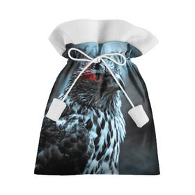 Подарочный 3D мешок с принтом Ночной орёл в Санкт-Петербурге, 100% полиэстер | Размер: 29*39 см | Тематика изображения на принте: глаз | крылья | орёл | пернатые | перья | природа | птица