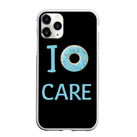 Чехол для iPhone 11 Pro матовый с принтом Donut care в Санкт-Петербурге, Силикон |  | Тематика изображения на принте: simpsons