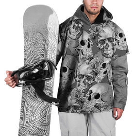 Накидка на куртку 3D с принтом Хэллуин 8 в Санкт-Петербурге, 100% полиэстер |  | 31 октября | halloween | паутина | привидения | теги: хелоуин | хеллоуин | черепа
